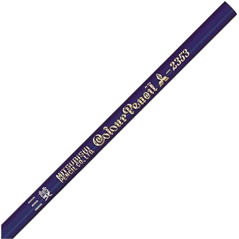 Mitsubishi Colored Pencils Prussian Blue Color 12 Pieces